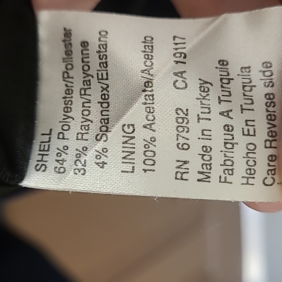 Sigrid Olsen Blue Trench Coat - Picture 7 of 7